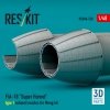 RESKIT RSU48-0520 F/A-18 Super Hornet type 1 exhaust nozzles for Meng kit (3D Printed) 1/48